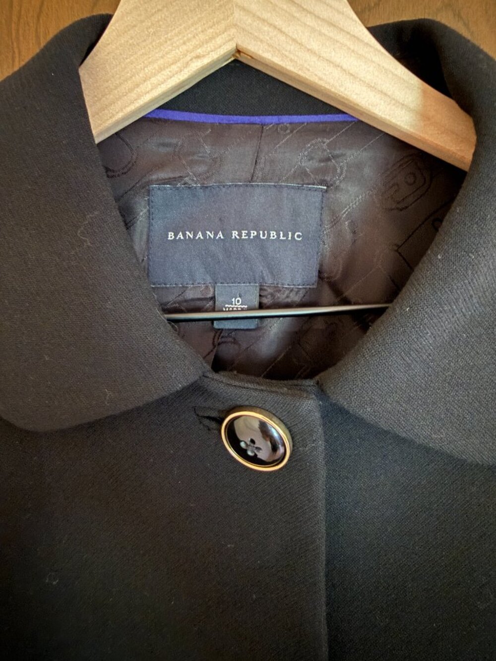 Banana Republic Wool Blend 4-Button Blazer Preppy Normcore 90s Minimalism - Picture 4 of 9